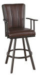 Tempo Furniture Bogart Swivel Bar Stool with Arms
