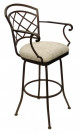 Tempo Furniture Bradley Swivel Bar Stool with Arms