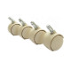 Caster Chair Company Casters in Sand - (Set of 8)