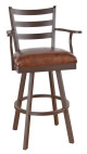 Tempo Furniture Clinton Swivel Bar Stool with Arms