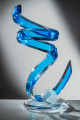 Miami Acrylics Q-475D Cyclone Acrylic Sculpture – Blue