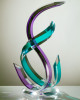Miami Acrylics T-650 Embrace Acrylic Sculpture – Turquoise & Violet