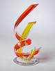 Miami Acrylics T-400 Fusion Color Acrylic Sculpture – Orange & Yellow