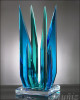 Miami Acrylics H-5496 Horizon Acrylic Sculpture – Teal & Blue