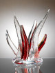 Miami Acrylics E-632 Mercury Acrylic Sculpture – Red & Clear