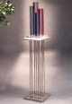 Miami Acrylics D-546 Skyscrapers Sculpture (Multicolor) & PED-101 Acrylic Pedestal (Clear)