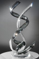 Miami Acrylics Z-5853 Twister Acrylic Sculpture – Smoke & Crystallized