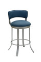 Tempo Furniture Bali Swivel Barstool with Low Backrest