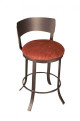 Tempo Furniture Baltimore Swivel Barstool in Copper Stainless Steel